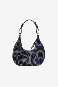 RECO PRIX : 117 // Halfmoon Bag Kasuri Damask Ivory Black