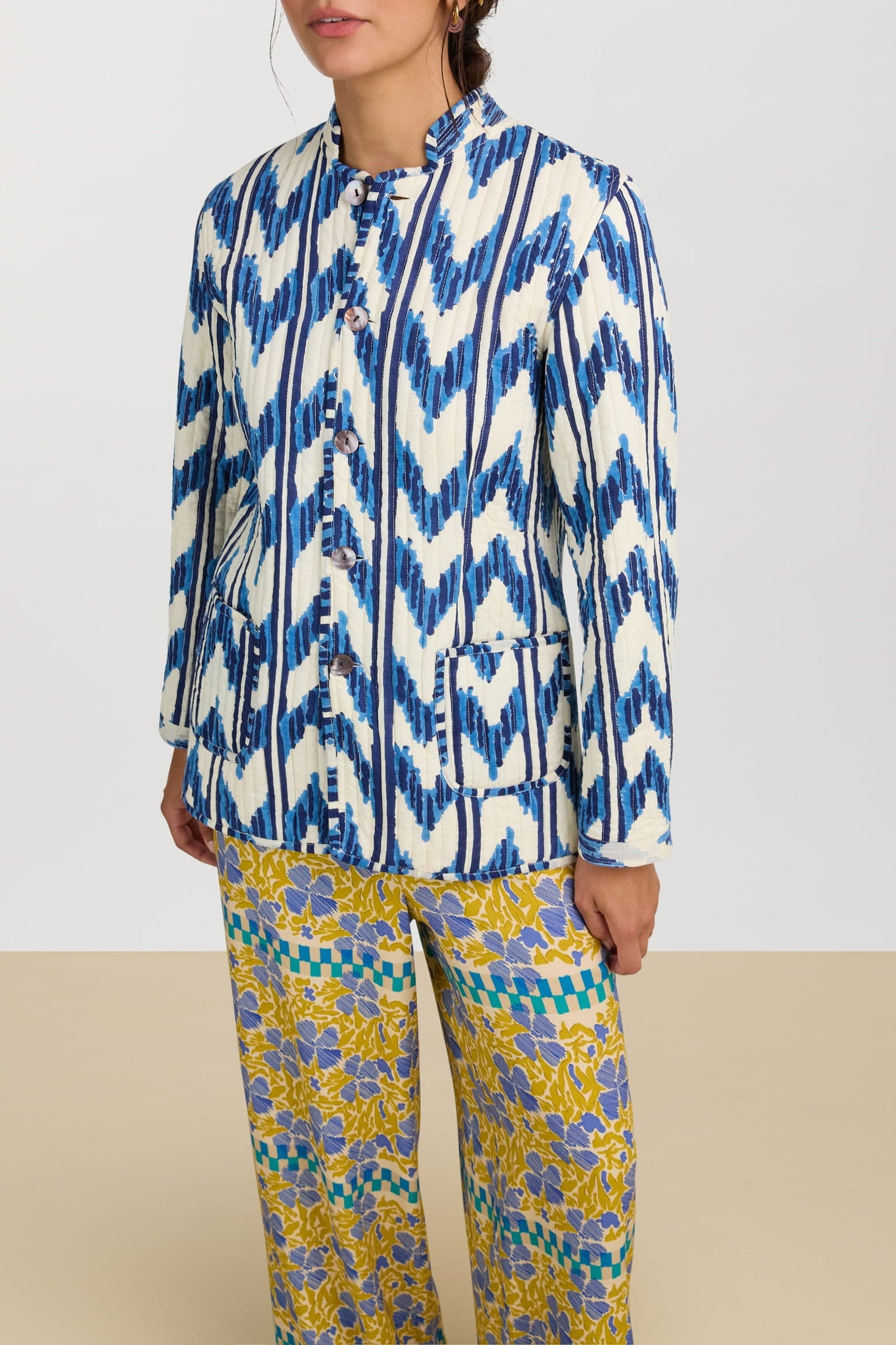 Cotton Jodhpuri jacket - Blue