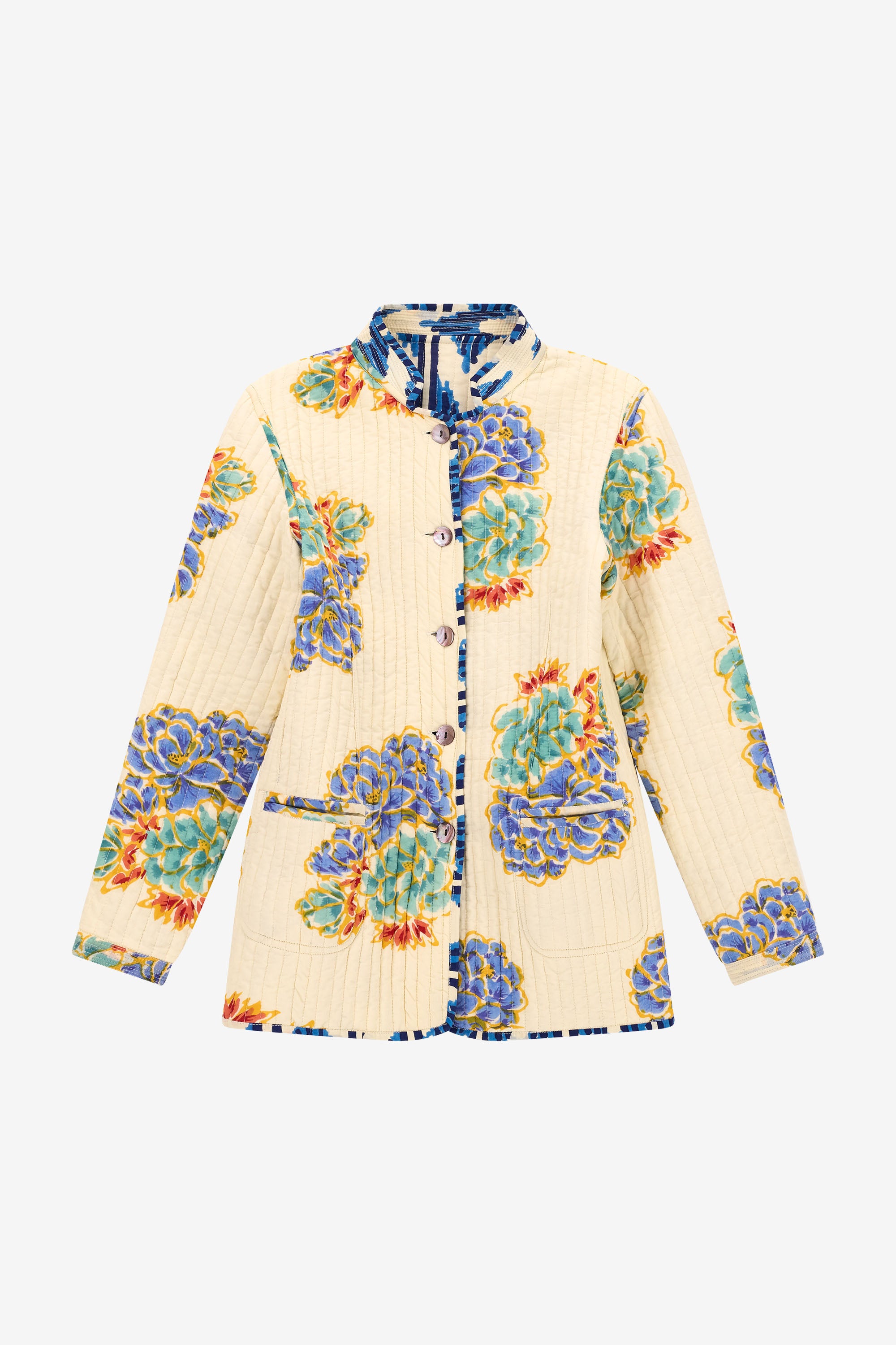 RECO PRIX : 273 // Jhodpuri Jacket Ikat Arrow Blue