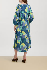 Khubani long cotton dress - Neutral