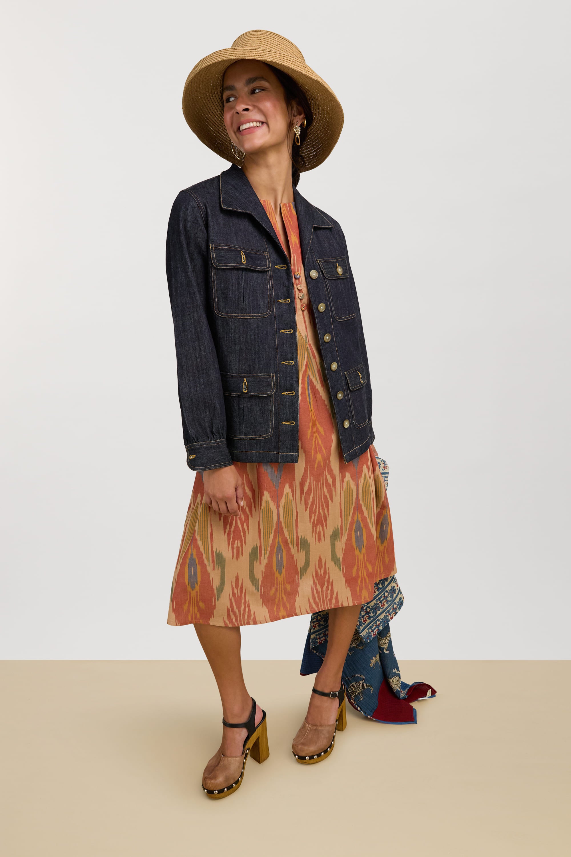 RECO PRIX : 249 // Madhu Dress Midikitila Flame Orange