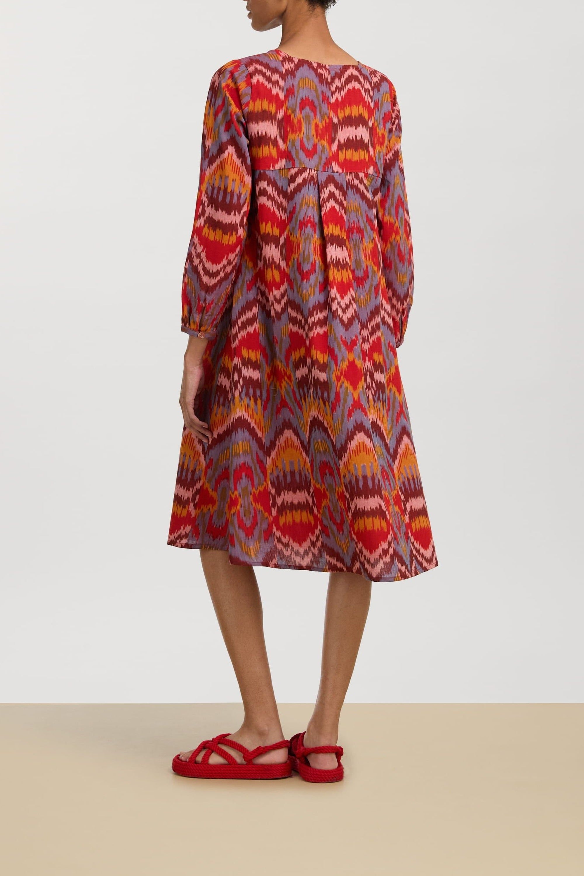 Madhu long cotton dress - Neutral