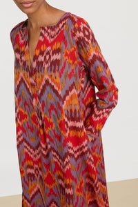 Madhu long cotton dress - Neutral