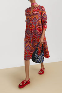 Madhu long cotton dress - Neutral