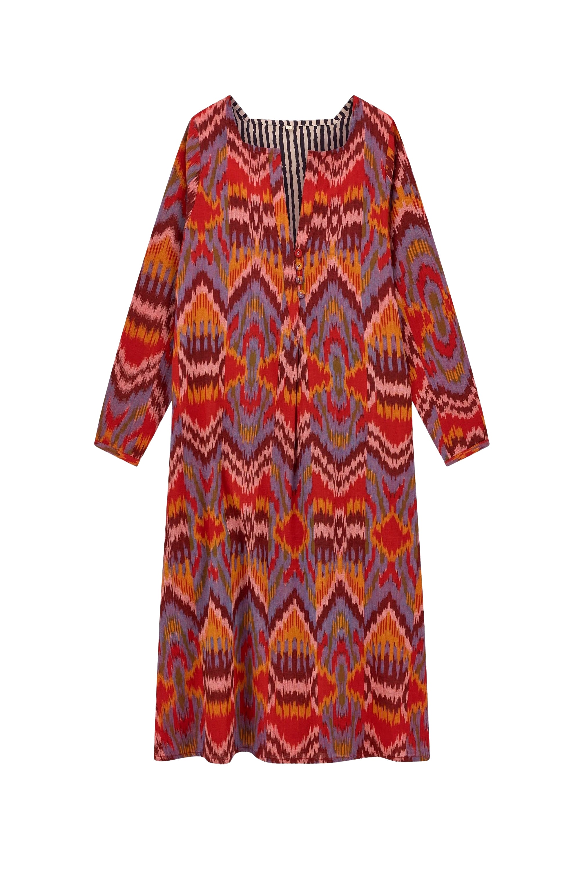Madhu long cotton dress - Neutral