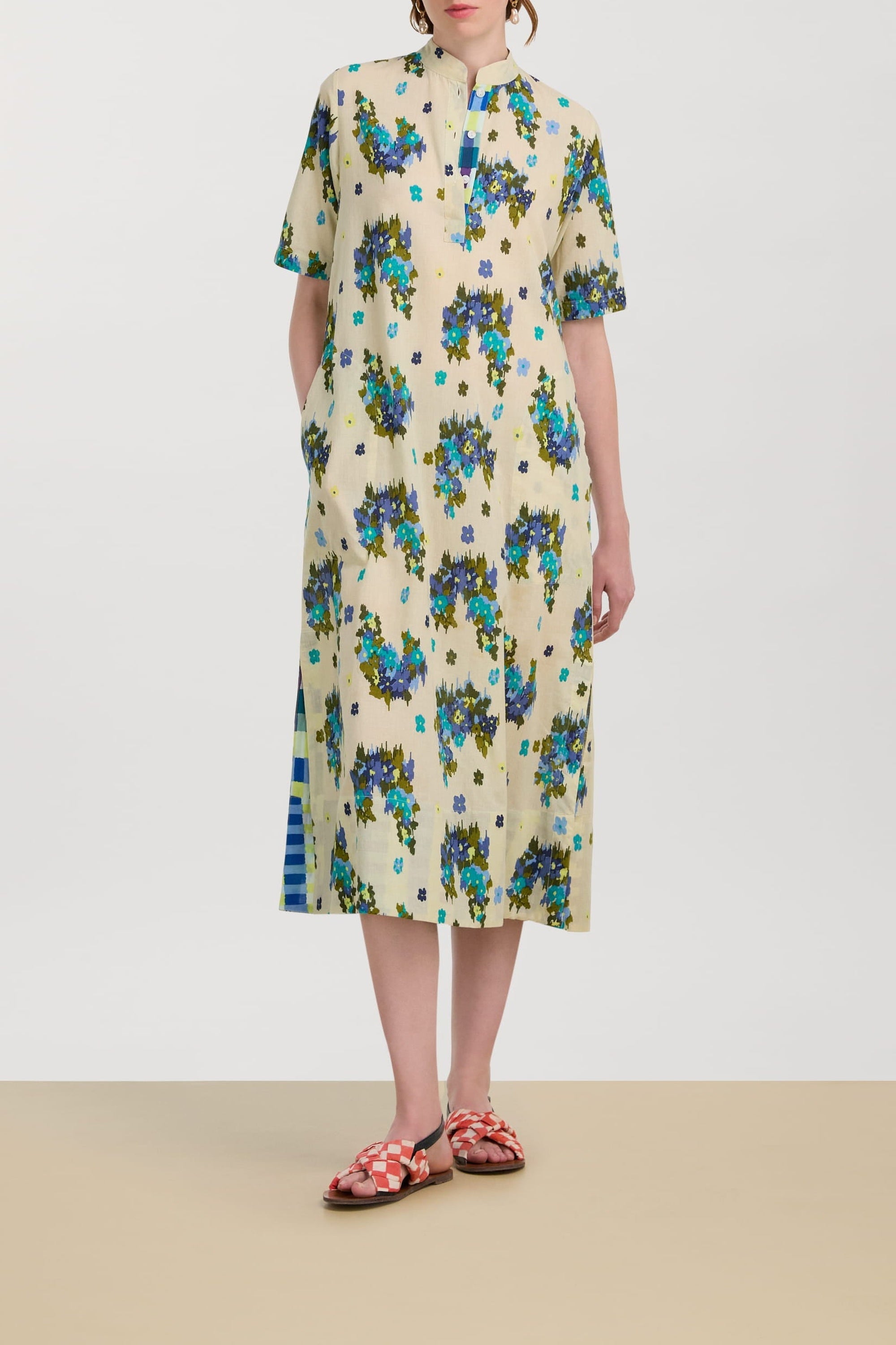 Mamta cotton kaftan - Neutral