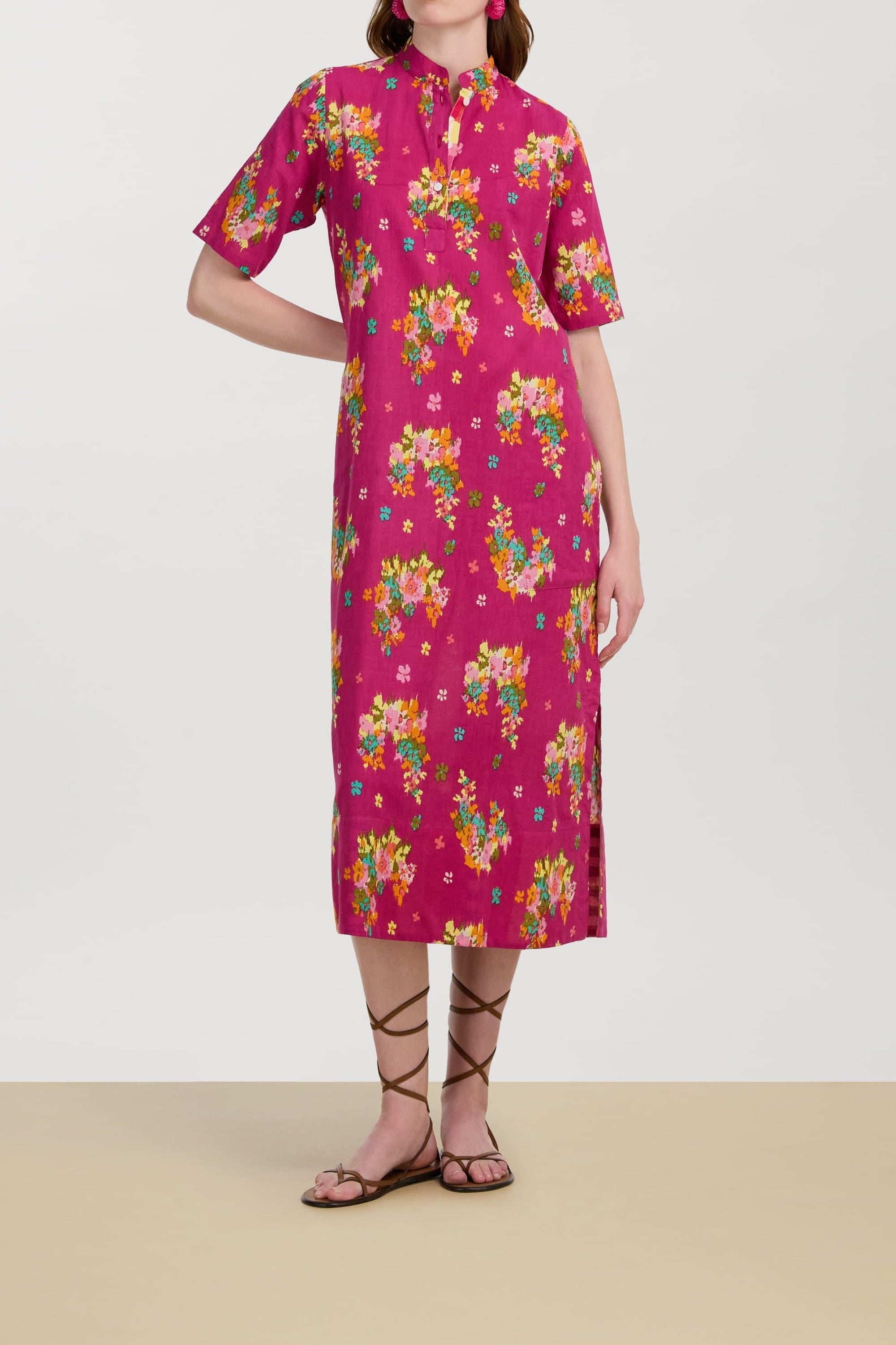 Mamta cotton kaftan - Neutral