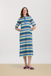 RECO PRIX : 156 // Mamta Kaftan Kusama Checkdark Teal
