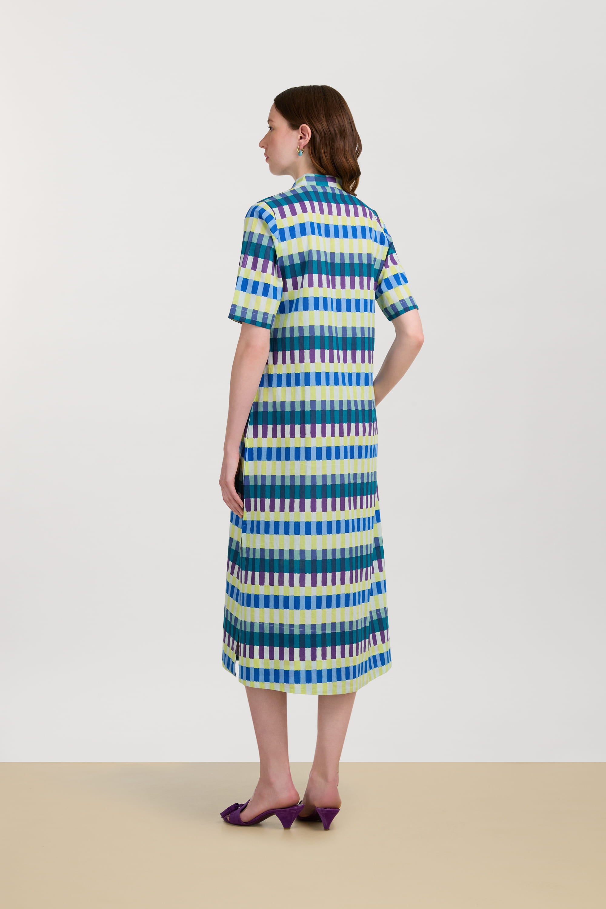 RECO PRIX : 156 // Mamta Kaftan Kusama Checkdark Teal