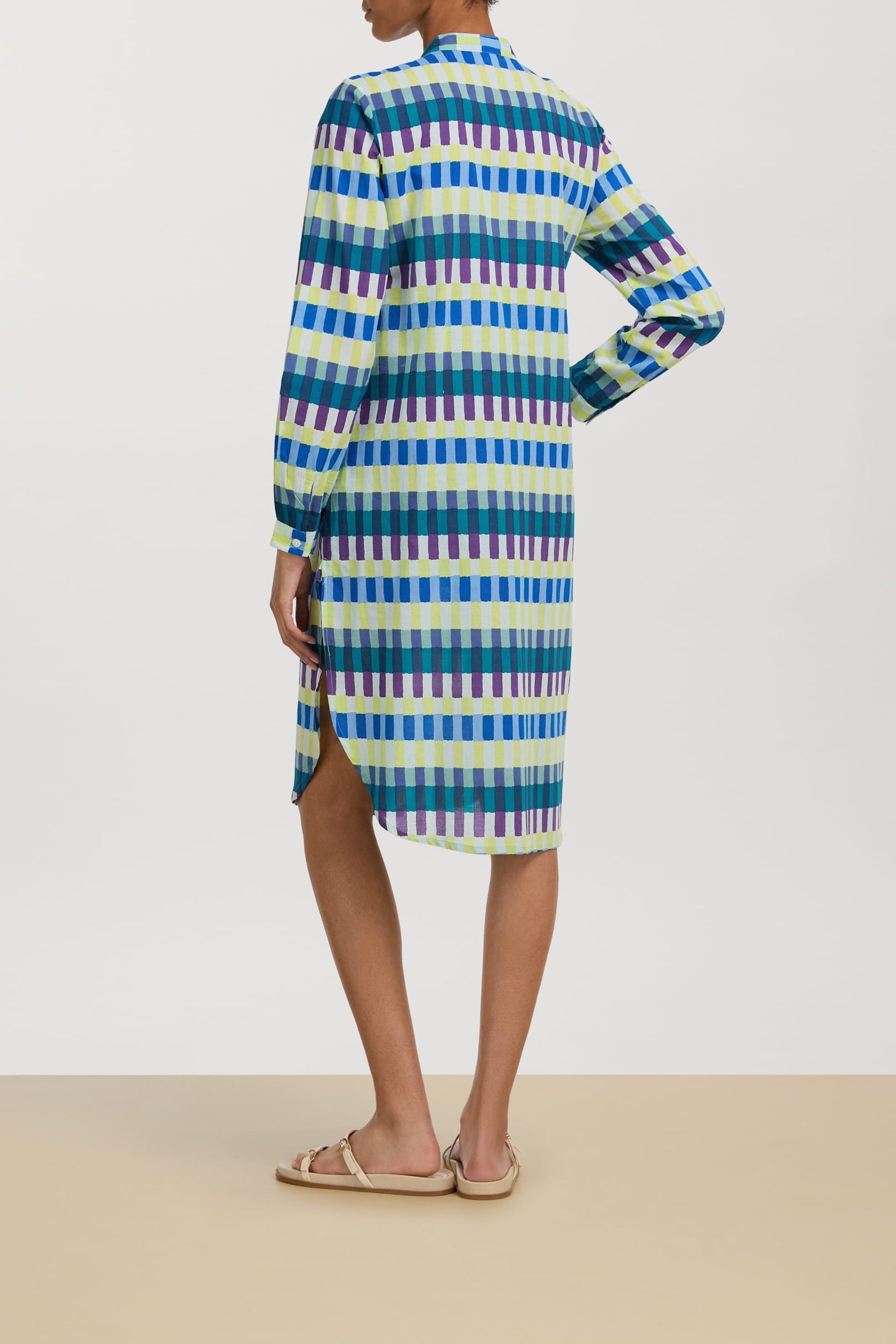 Nico cotton shirt dress - Neutral