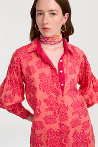 RECO PRIX : 63 // Silk Pocket Square Dragon Cloud Fuxia