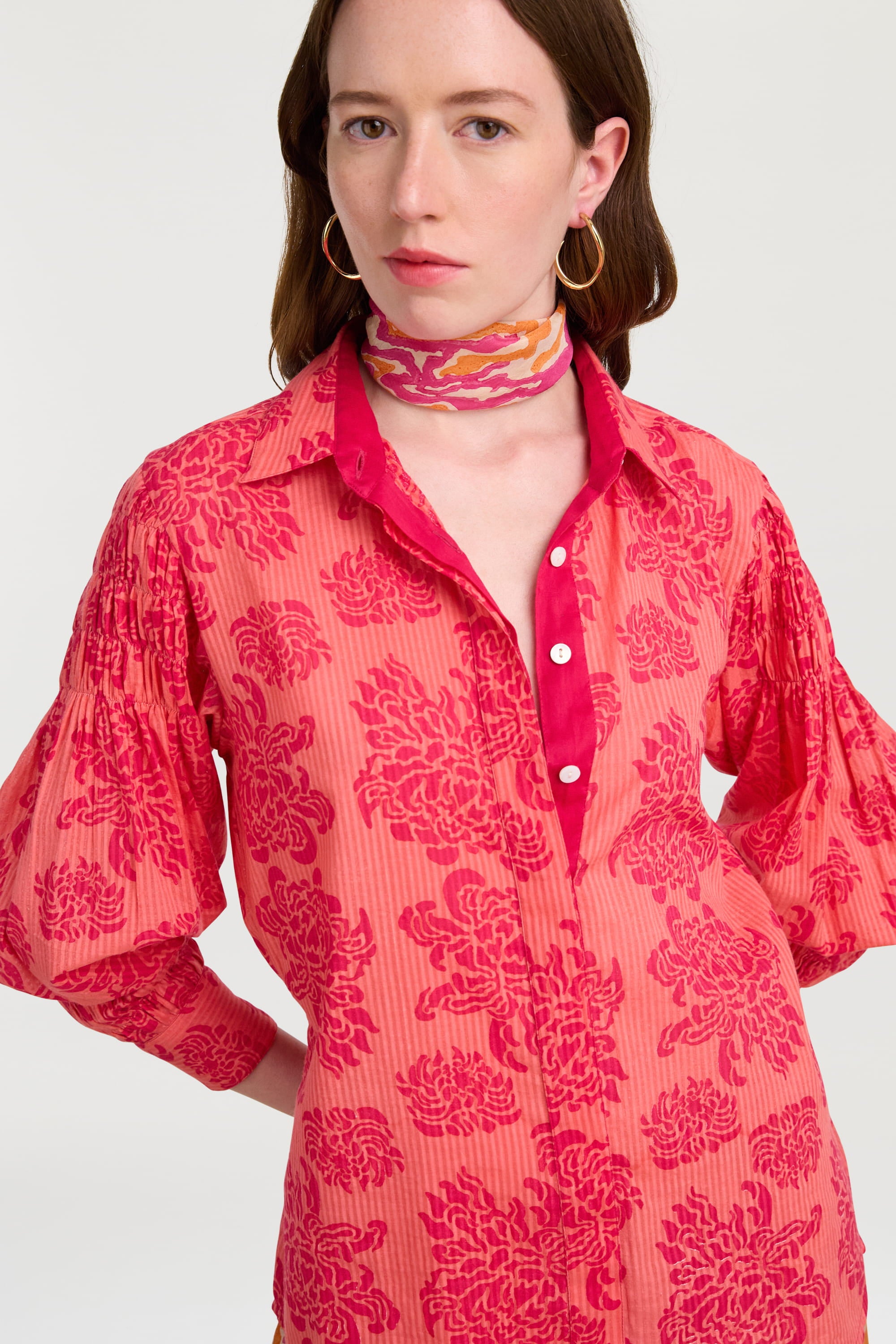 RECO PRIX : 63 // Silk Pocket Square Dragon Cloud Fuxia