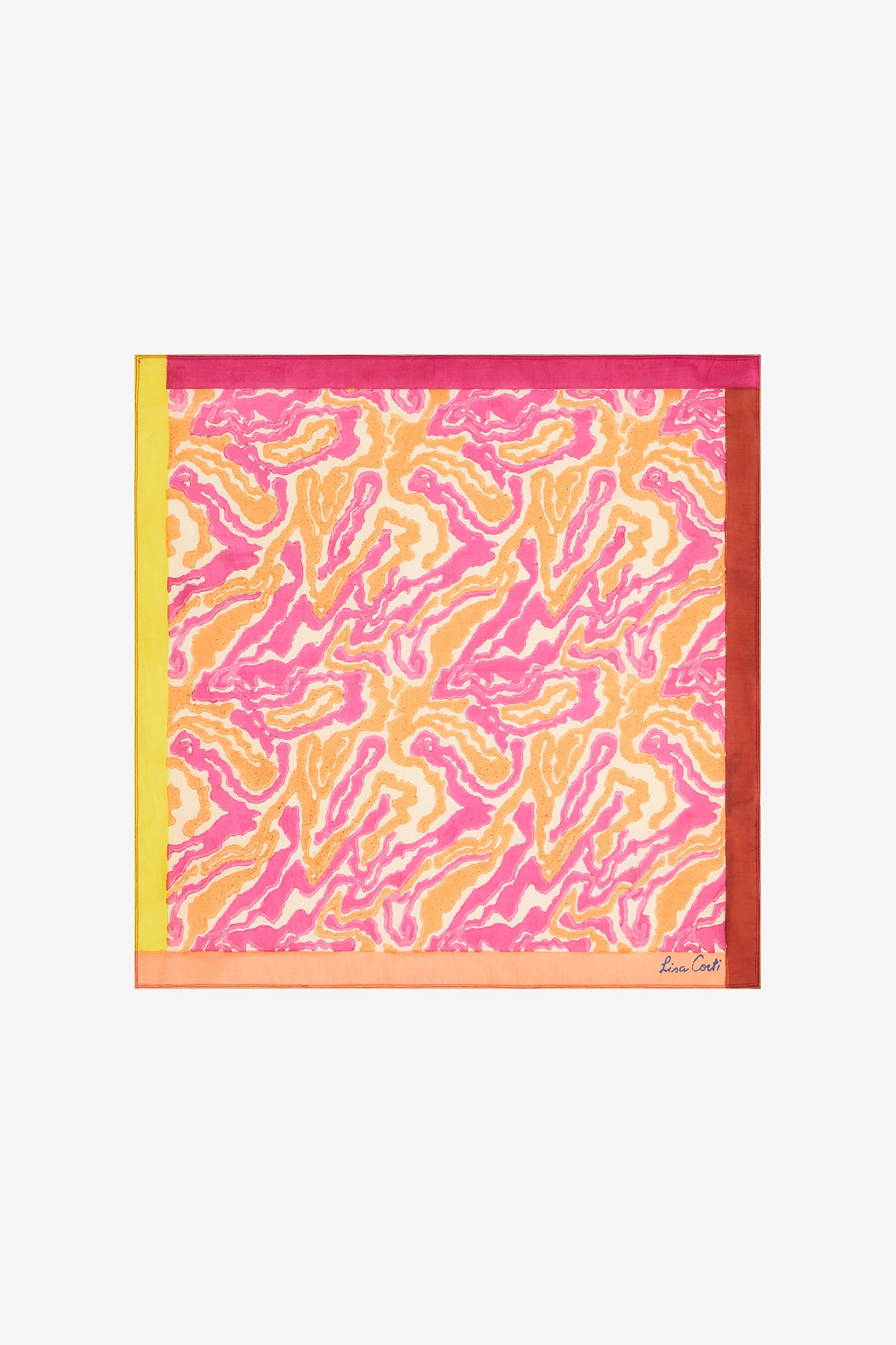 RECO PRIX : 63 // Silk Pocket Square Dragon Cloud Fuxia