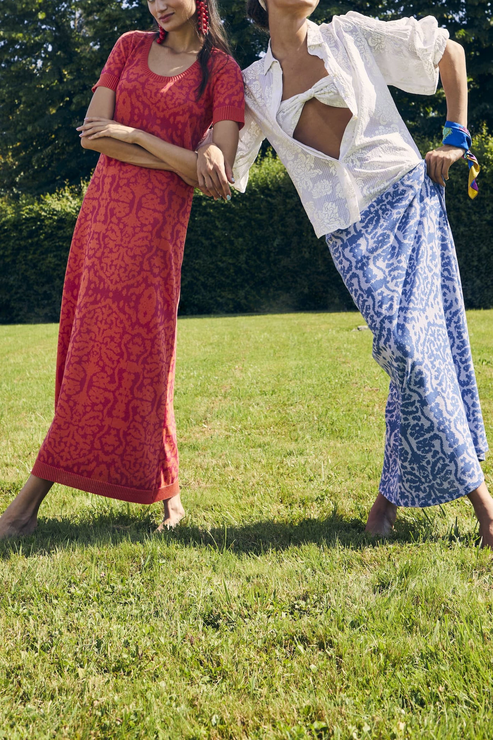Square silk pouch - Neutral