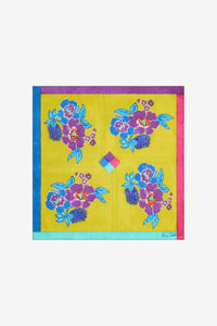 RECO PRIX : 63 // Silk Pocket Square Dandelion Green Gold