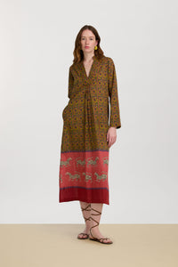 RECO PRIX : 217 // Radha Kaftan Dragon Tiger Green Gold