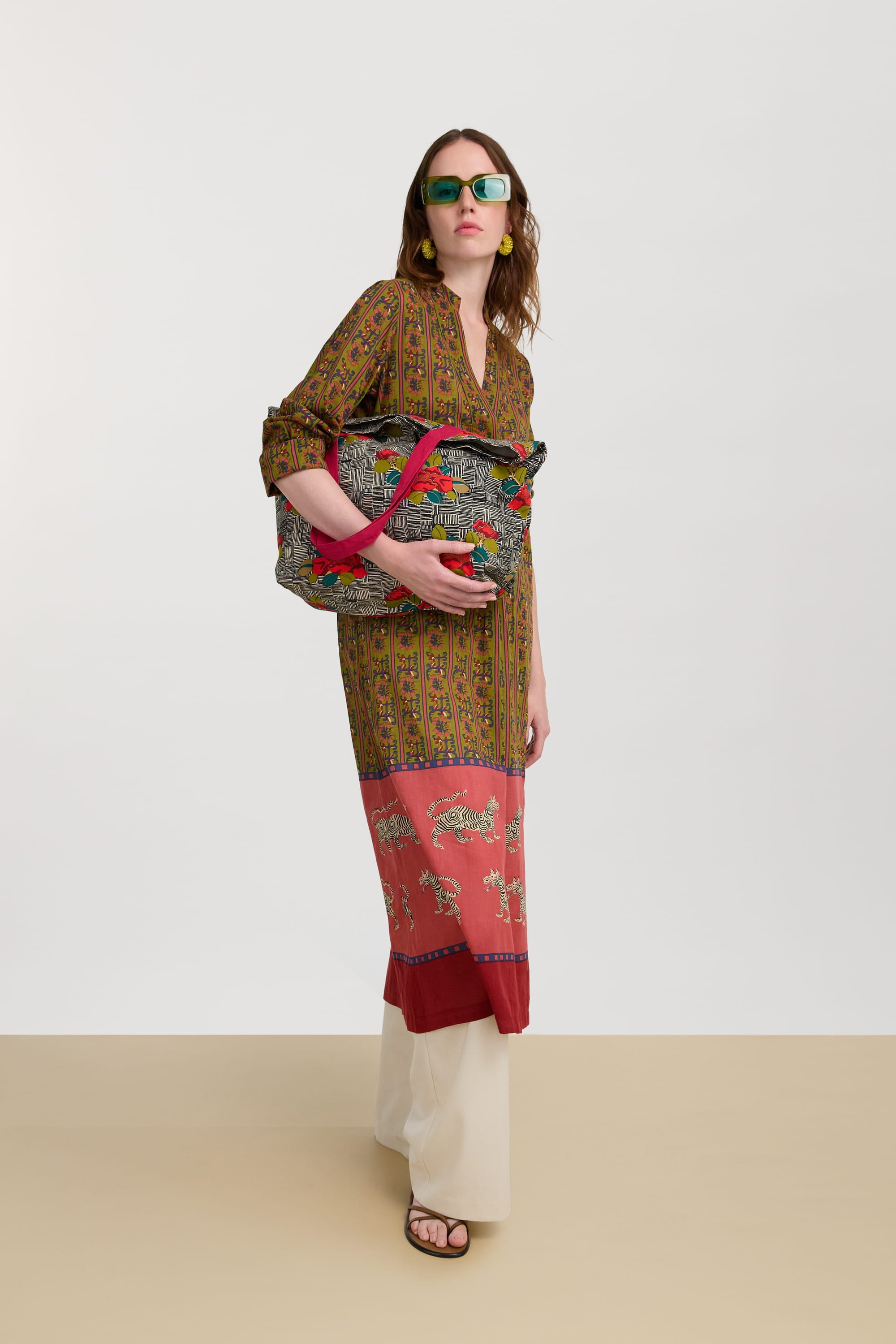 RECO PRIX : 217 // Radha Kaftan Dragon Tiger Green Gold