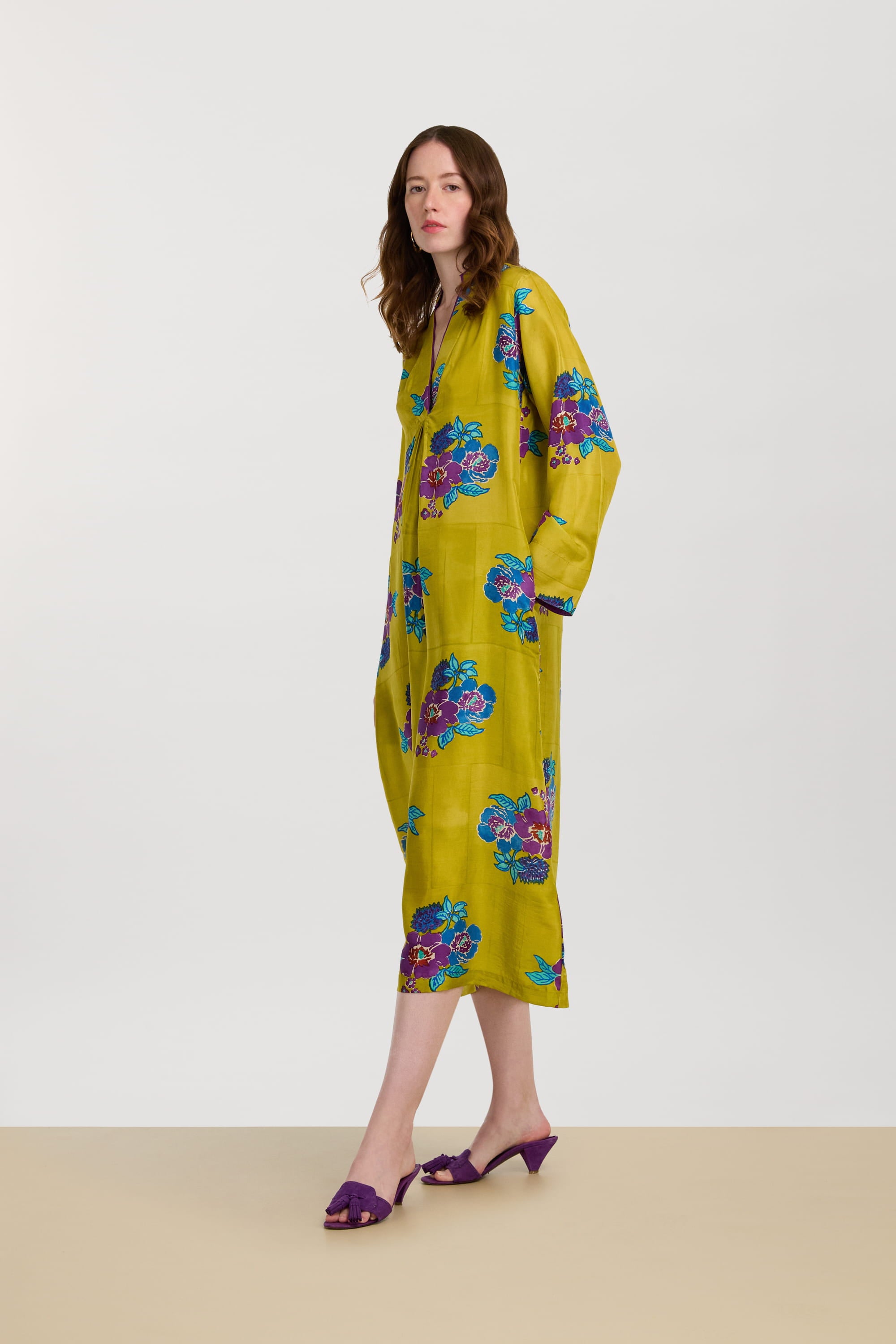 RECO PRIX : 406 // Radha Kaftan Dandelion Green Gold