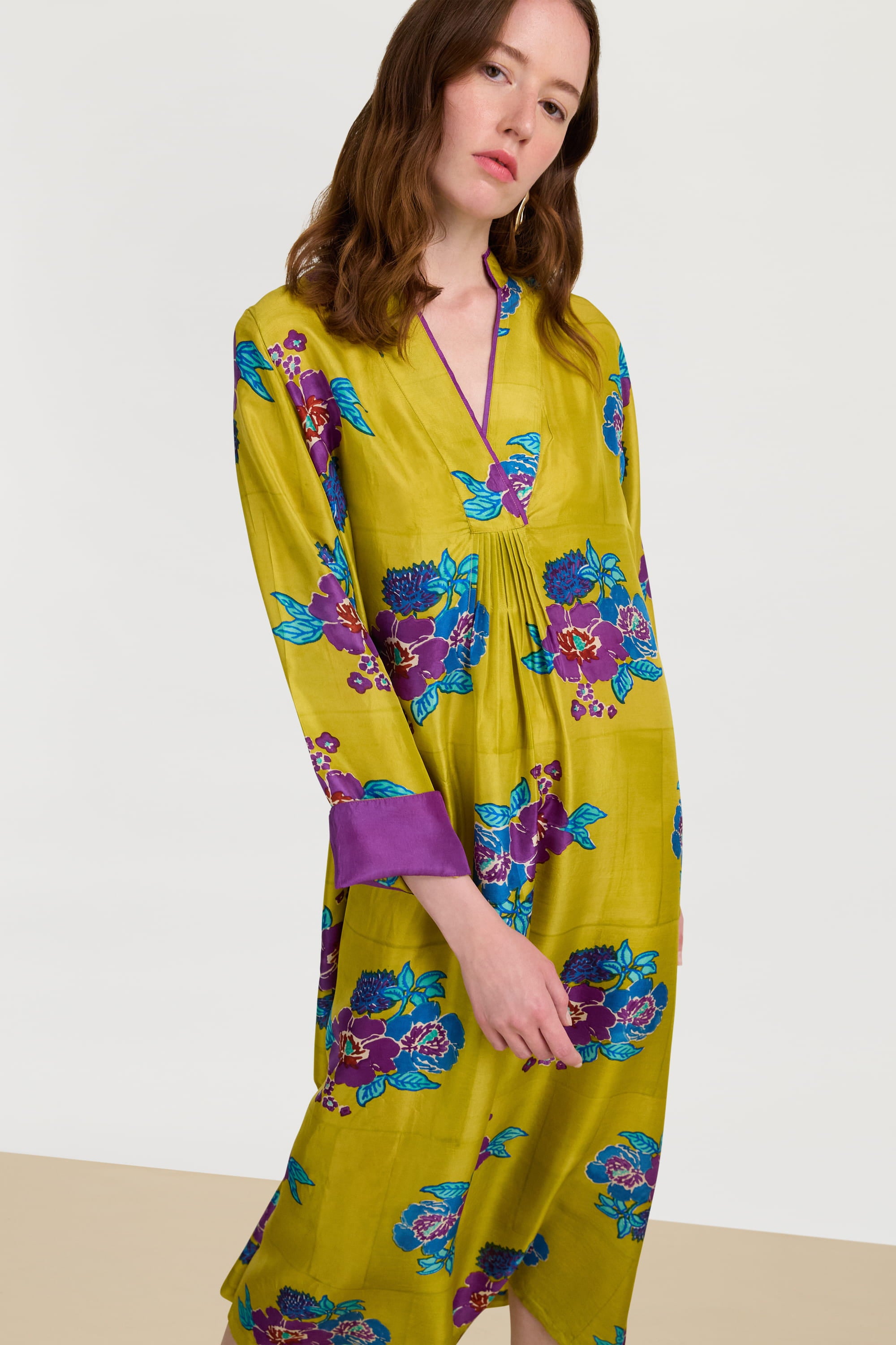 RECO PRIX : 406 // Radha Kaftan Dandelion Green Gold