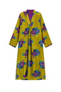 Radha silk kaftan - Green