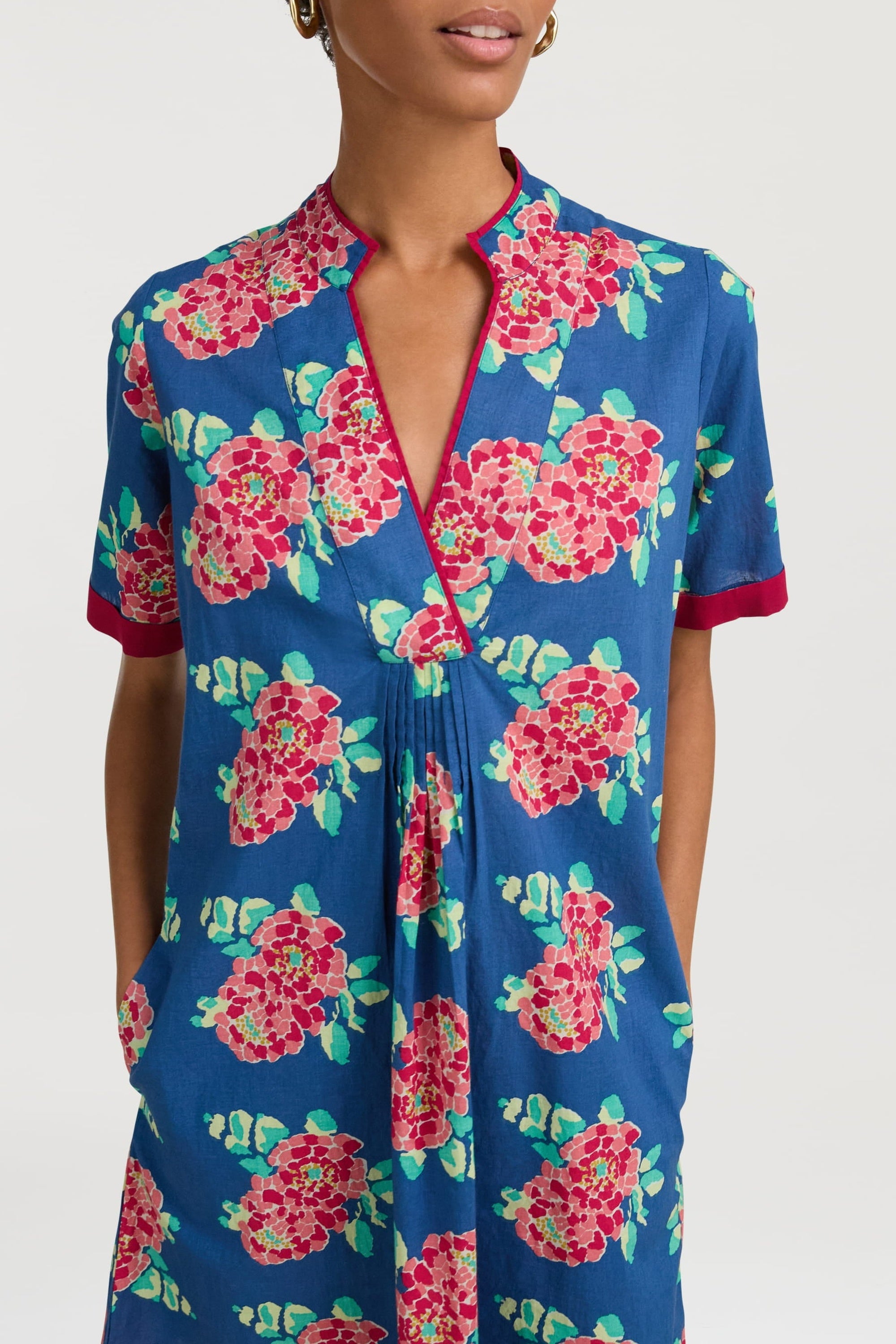 Radha cotton kaftan - Neutral