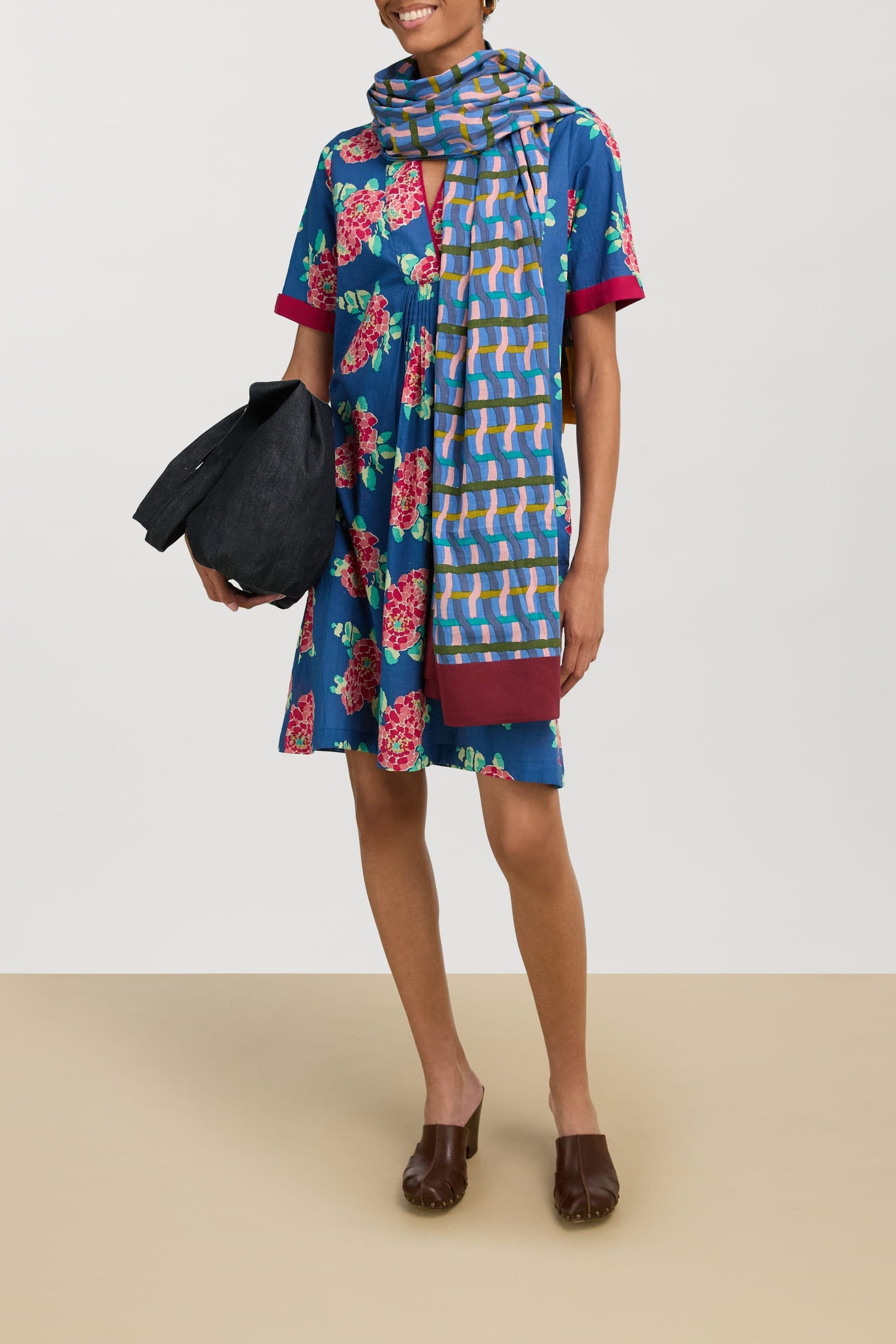 Radha cotton kaftan - Neutral