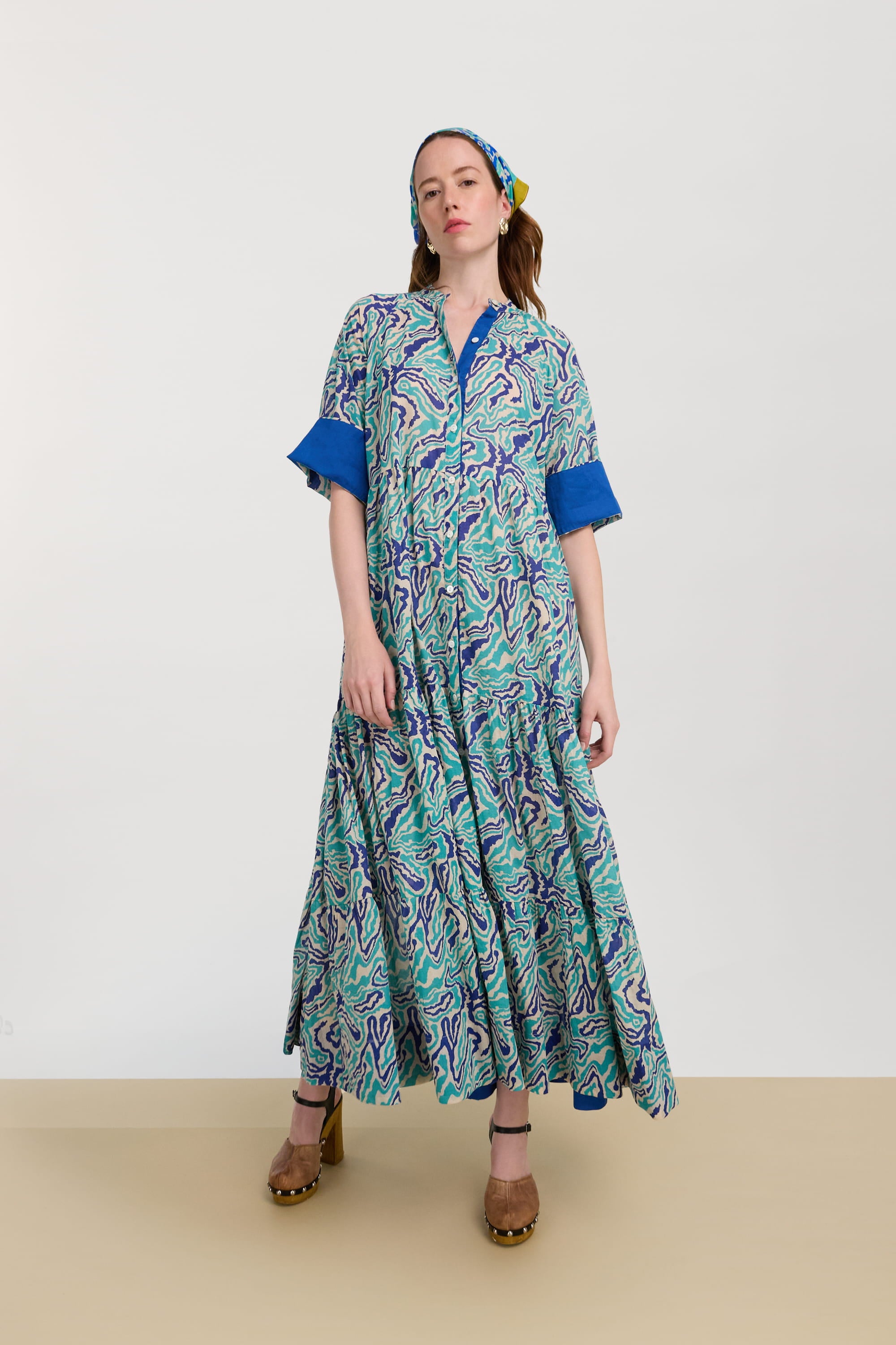 RECO PRIX : 198 // Rambagh Dress Dragon Cloud Aqua