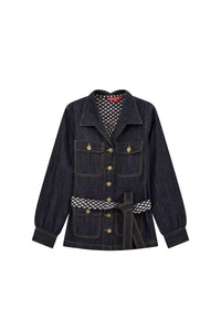 Cotton Saharian jacket - Blue