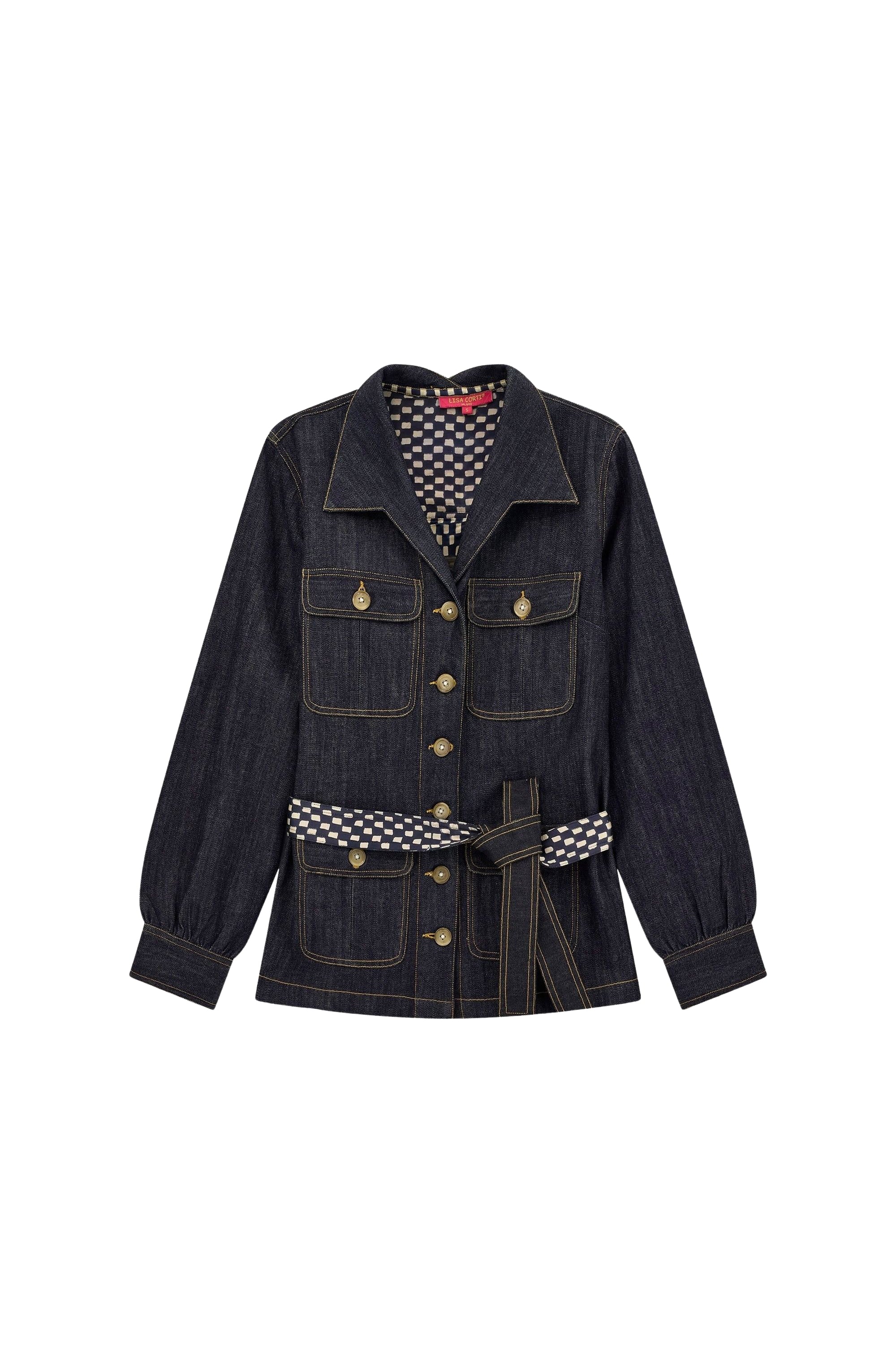 Cotton Saharian jacket - Blue