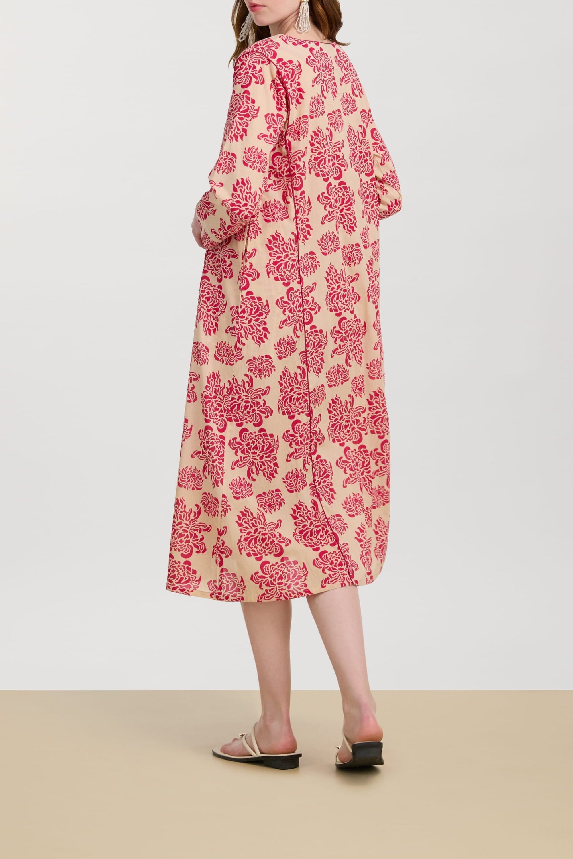 Sara cotton kaftan - Neutral
