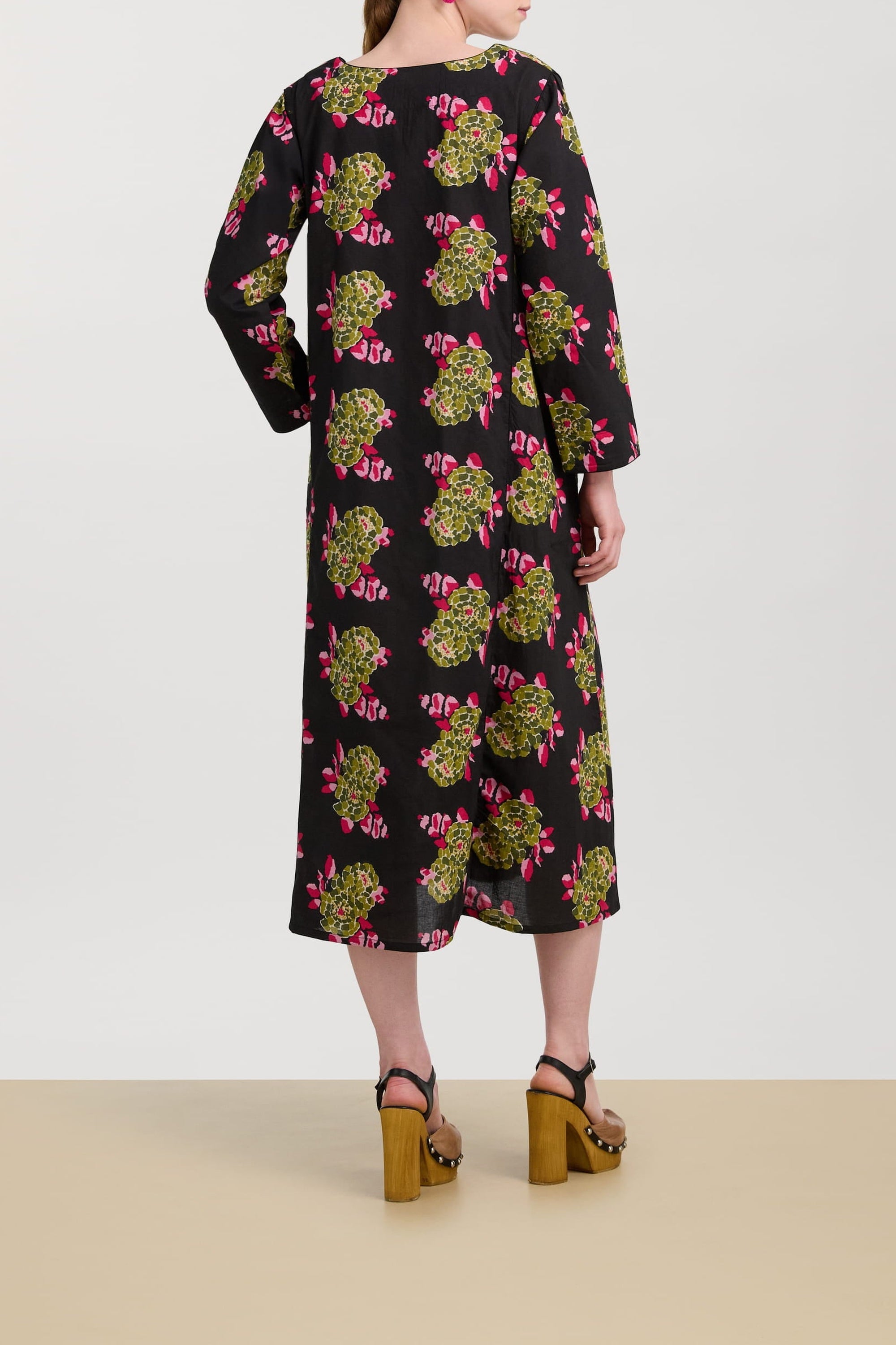 Sara cotton kaftan - Neutral