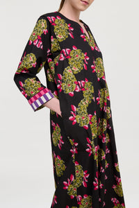 Sara cotton kaftan - Neutral