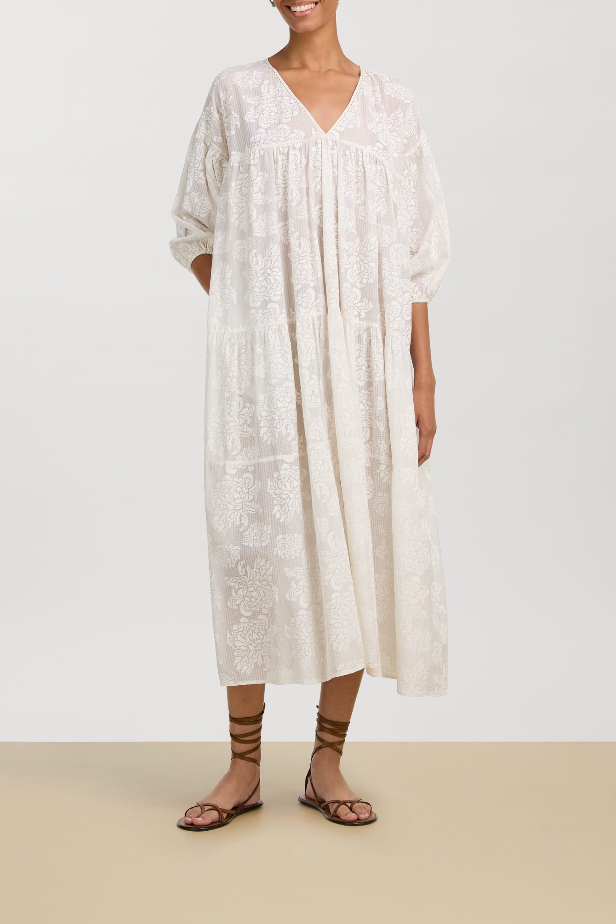 Scirocco cotton kaftan - Neutral