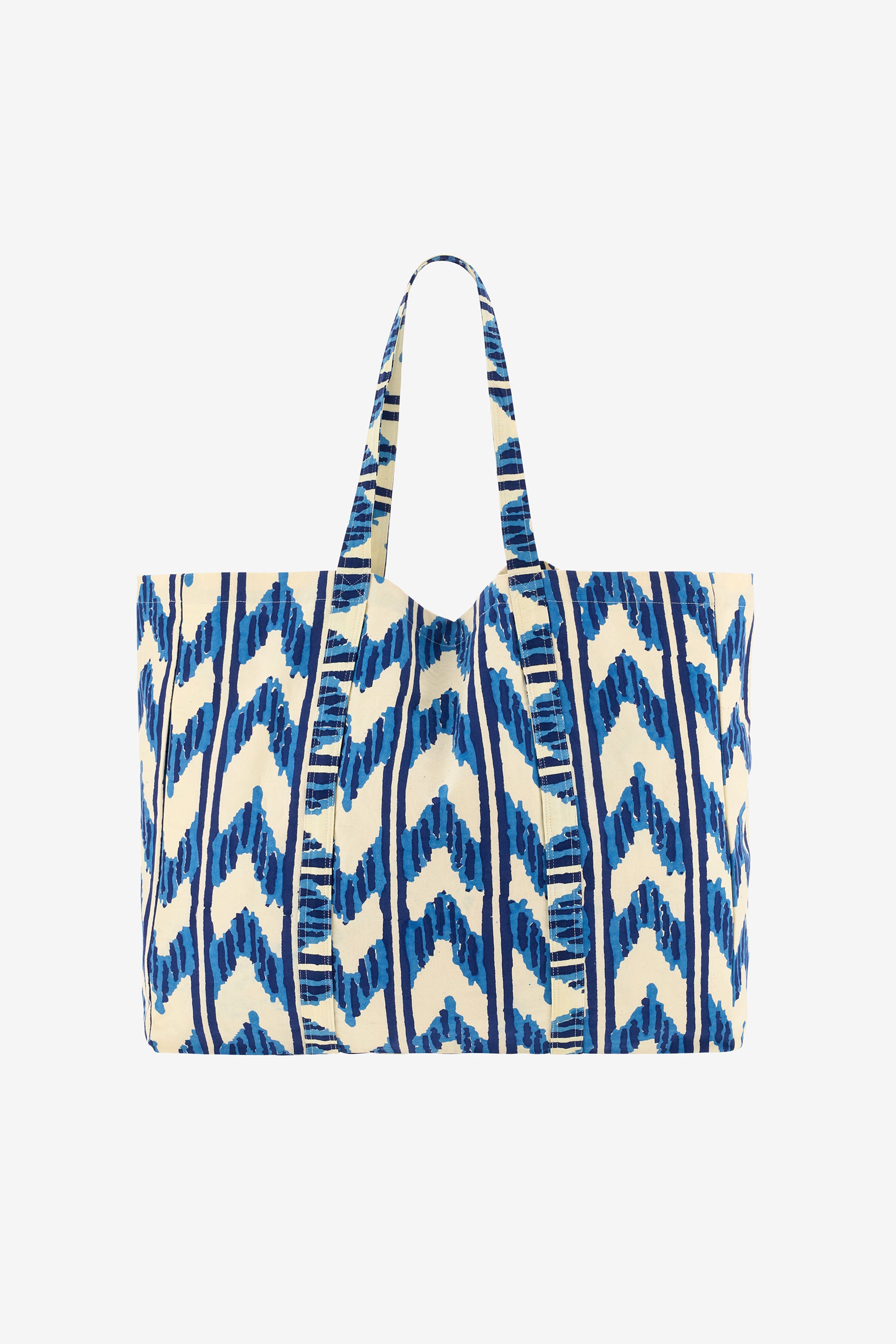 RECO PRIX : 101,5 // Shopping Bag Ikat Arrow Blue