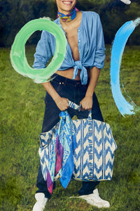 Cotton shopping bag - Blue