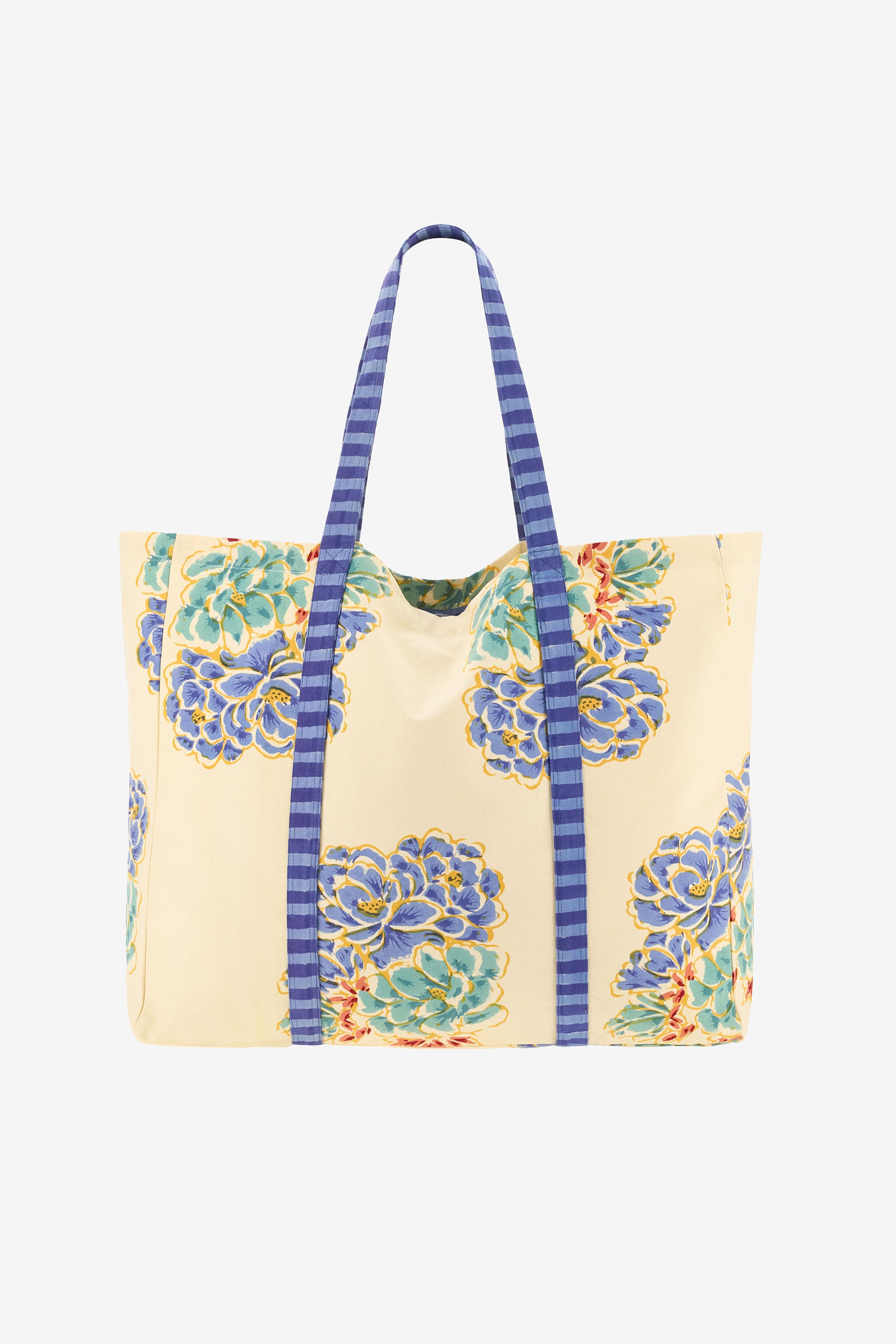 RECO PRIX : 101,5 // Shopping Bag Positano Flower Plumbago