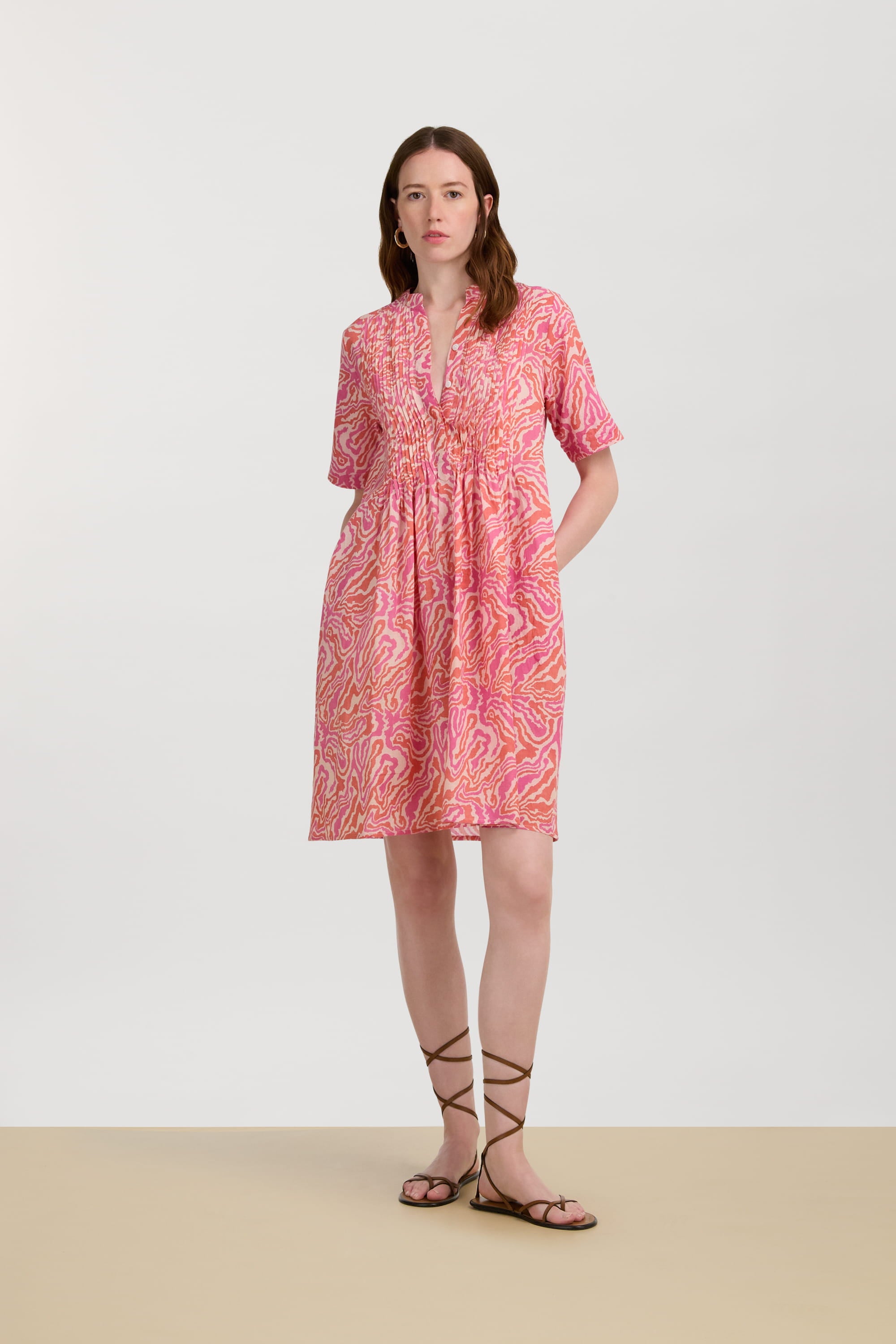 RECO PRIX : 177 // Teena Dress Dragon Cloud Fuxia