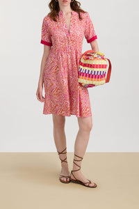 Teena long cotton dress - Neutral