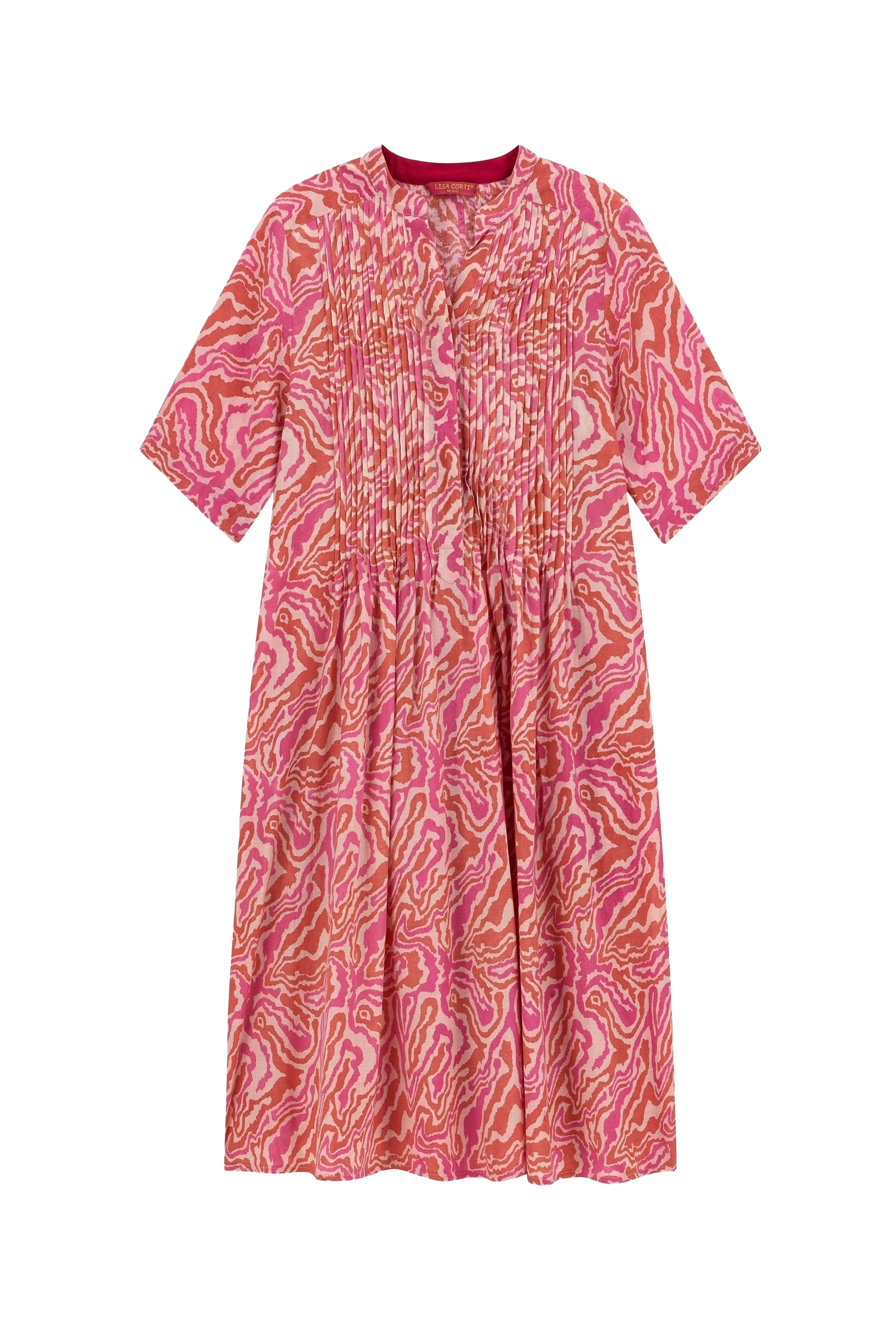 Teena long cotton dress - Neutral