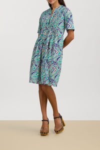 Teena long cotton dress - Neutral
