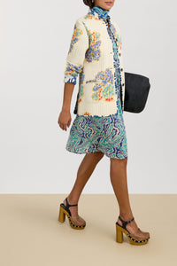 Teena long cotton dress - Neutral