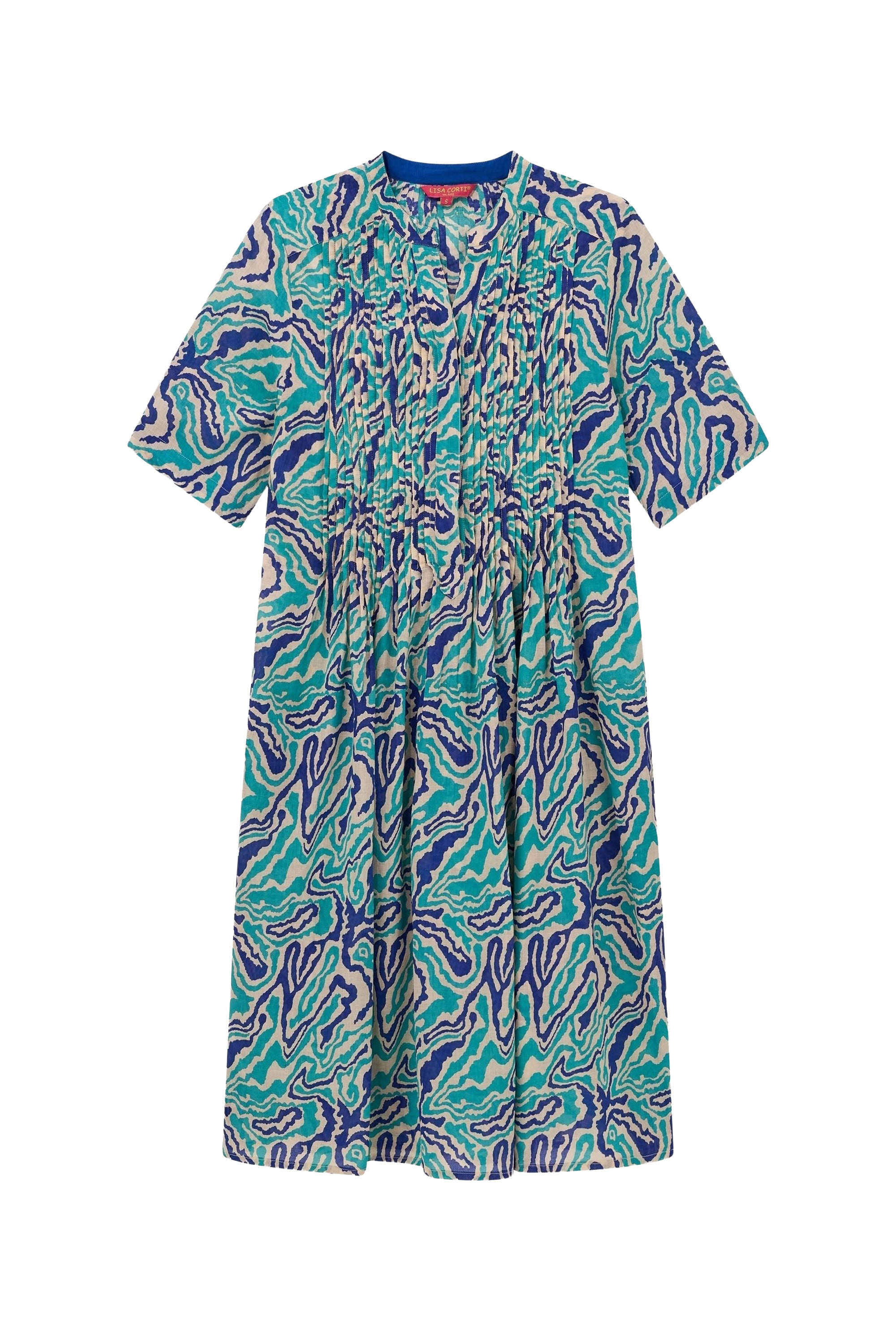 Teena long cotton dress - Neutral