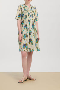 Teena long cotton dress - Neutral