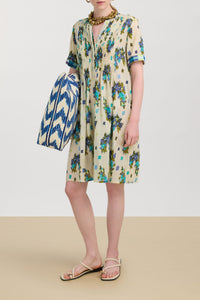 Teena long cotton dress - Neutral