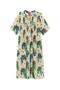 Teena long cotton dress - Neutral
