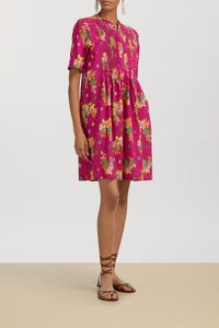 Teena long cotton dress - Neutral