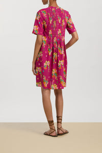 Teena long cotton dress - Neutral