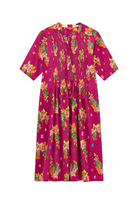 Teena long cotton dress - Neutral