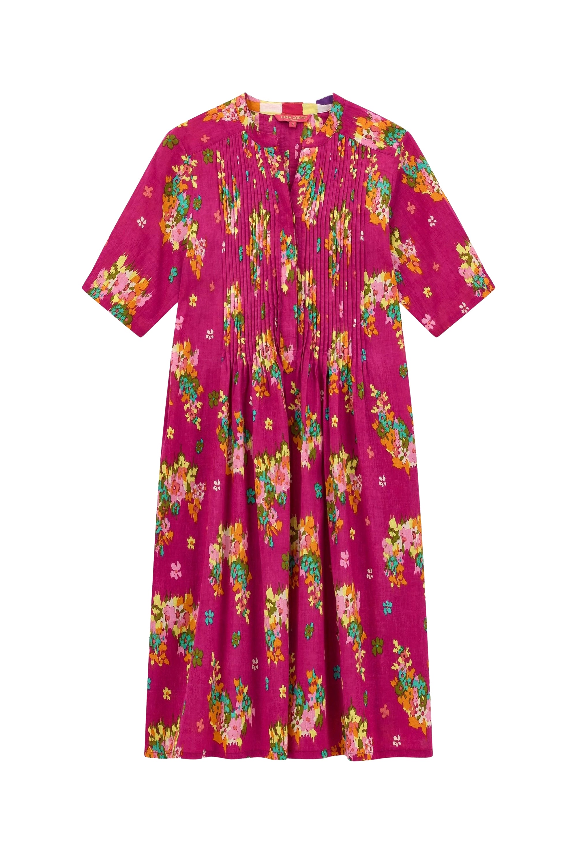 Teena long cotton dress - Neutral
