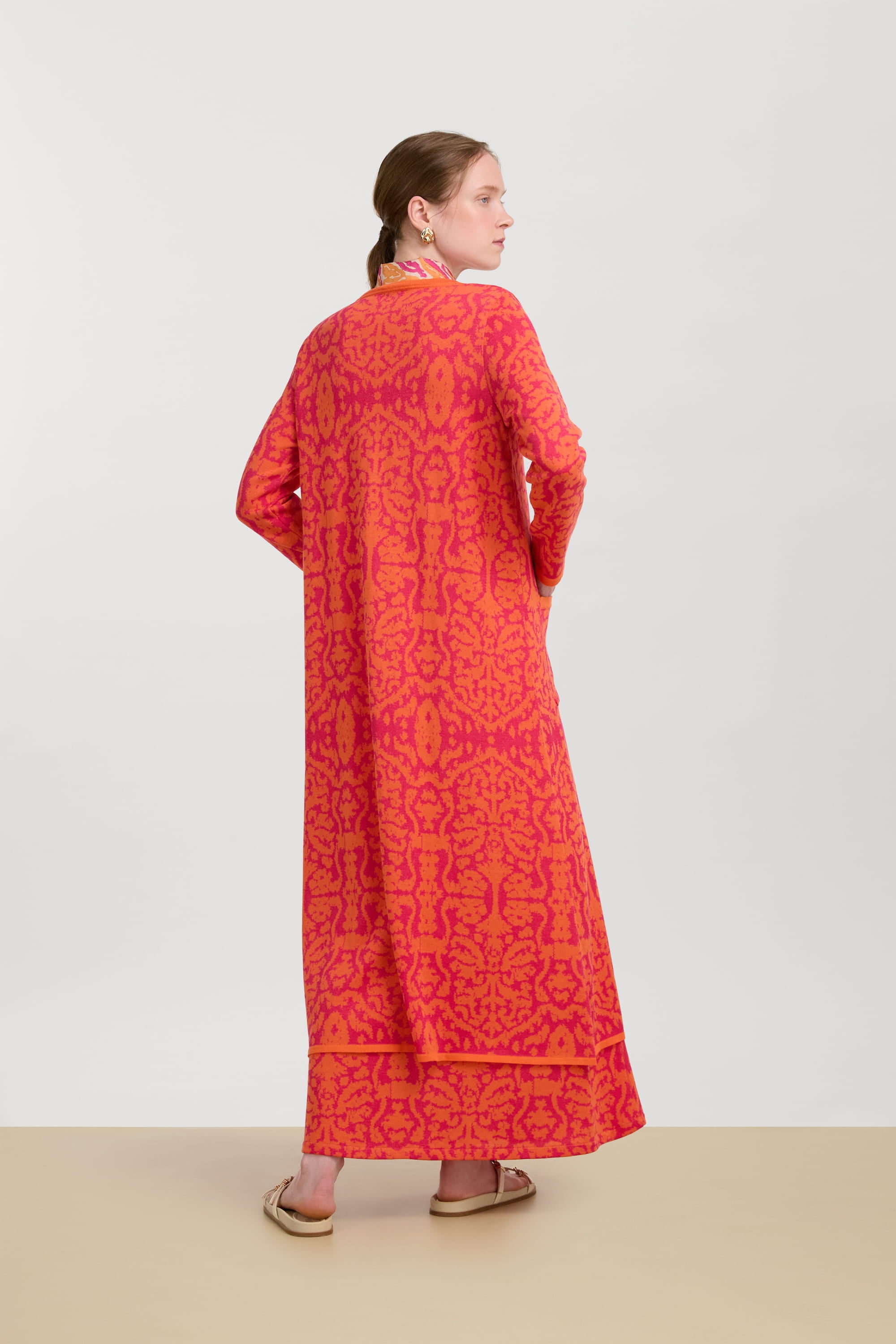RECO PRIX : 372 // Theresa Duster Damask Design Orange